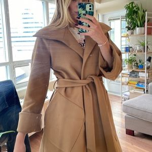 Gorgeous tan coat from a European designer